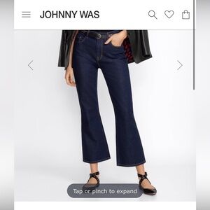 NWT Johnny Was women’s boots cut  Flare Jeans size 26